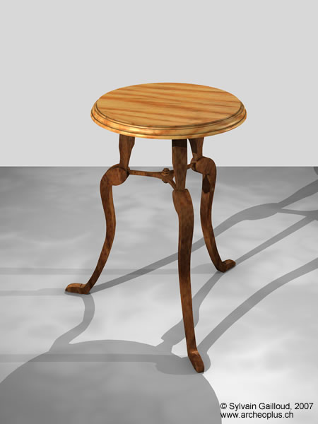 Tripodal table