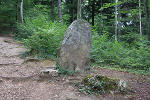 west view of the menhir