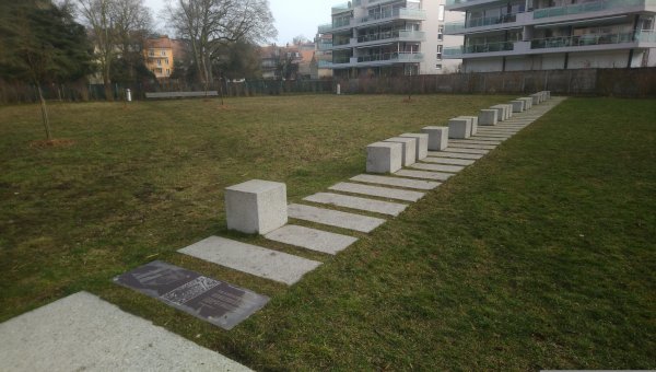 marking of the rampart of the oppidum